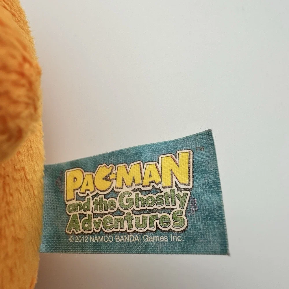 2012 Namco Pac-Man Ghostly Adventures Clyde Orange Ghost Plush 8 Inch Toy